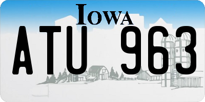 IA license plate ATU963