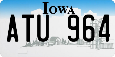 IA license plate ATU964
