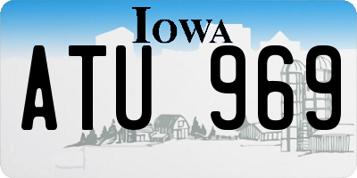 IA license plate ATU969