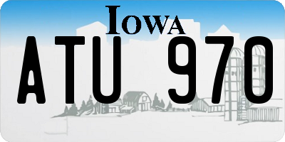 IA license plate ATU970