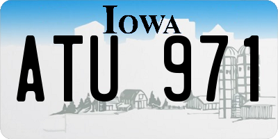 IA license plate ATU971