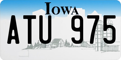 IA license plate ATU975