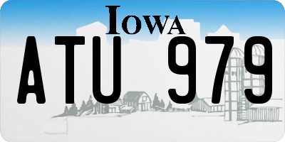 IA license plate ATU979