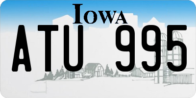 IA license plate ATU995