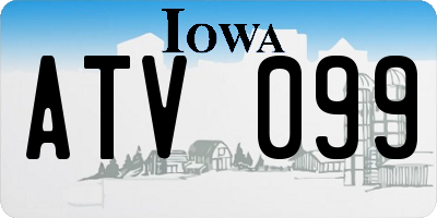 IA license plate ATV099
