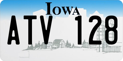 IA license plate ATV128