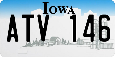 IA license plate ATV146