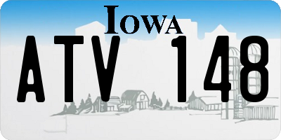 IA license plate ATV148