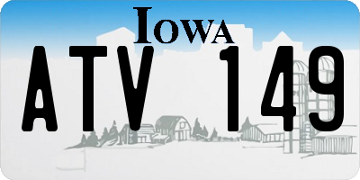 IA license plate ATV149