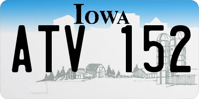 IA license plate ATV152