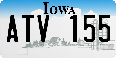 IA license plate ATV155