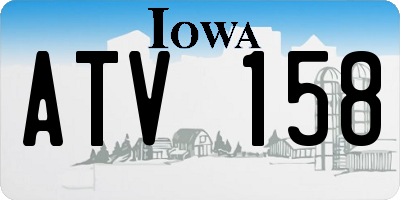 IA license plate ATV158