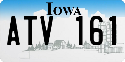 IA license plate ATV161