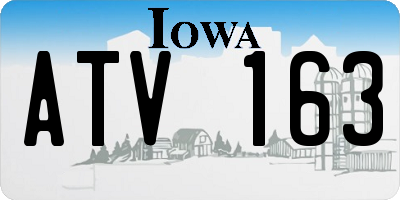 IA license plate ATV163