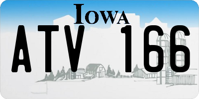 IA license plate ATV166