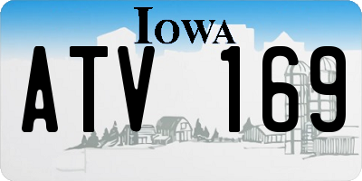 IA license plate ATV169