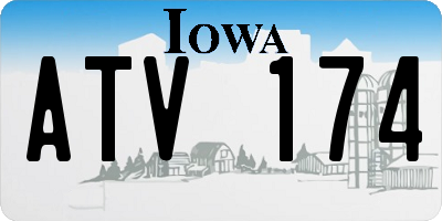 IA license plate ATV174