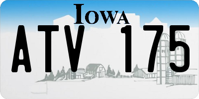 IA license plate ATV175