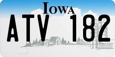 IA license plate ATV182