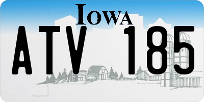 IA license plate ATV185