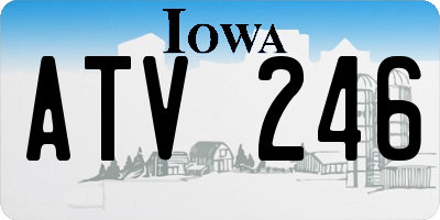 IA license plate ATV246