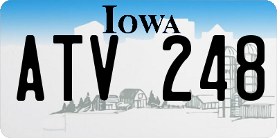 IA license plate ATV248