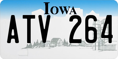 IA license plate ATV264