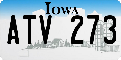 IA license plate ATV273