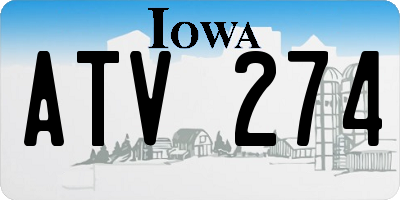 IA license plate ATV274