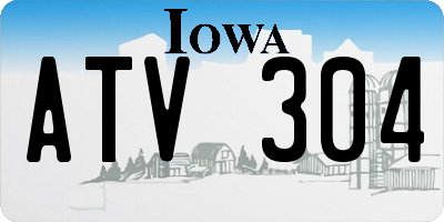 IA license plate ATV304
