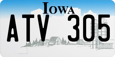 IA license plate ATV305