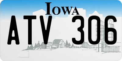 IA license plate ATV306