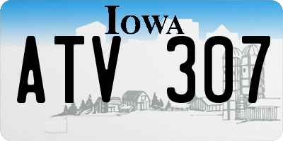 IA license plate ATV307