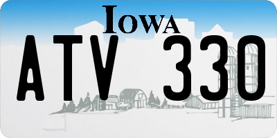 IA license plate ATV330