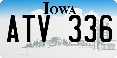 IA license plate ATV336