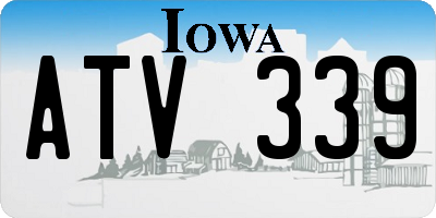 IA license plate ATV339