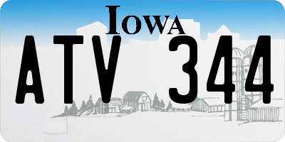 IA license plate ATV344