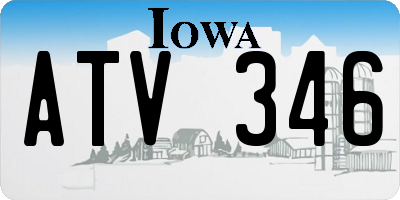 IA license plate ATV346