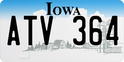 IA license plate ATV364