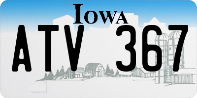 IA license plate ATV367