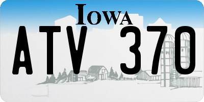 IA license plate ATV370