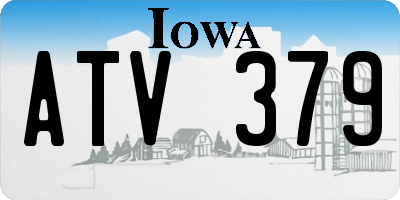 IA license plate ATV379