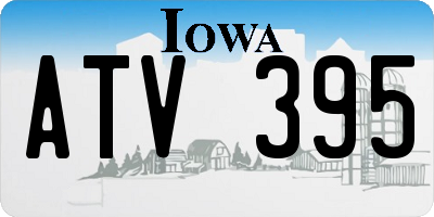 IA license plate ATV395