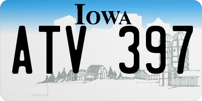 IA license plate ATV397
