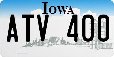 IA license plate ATV400