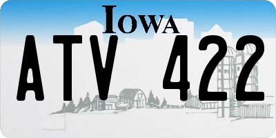 IA license plate ATV422