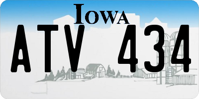 IA license plate ATV434