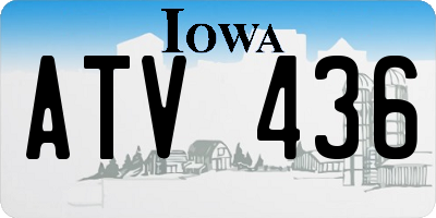 IA license plate ATV436