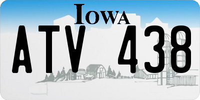 IA license plate ATV438