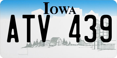 IA license plate ATV439